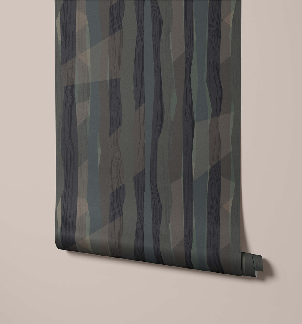 Abstract Forest Grain Wallpaper