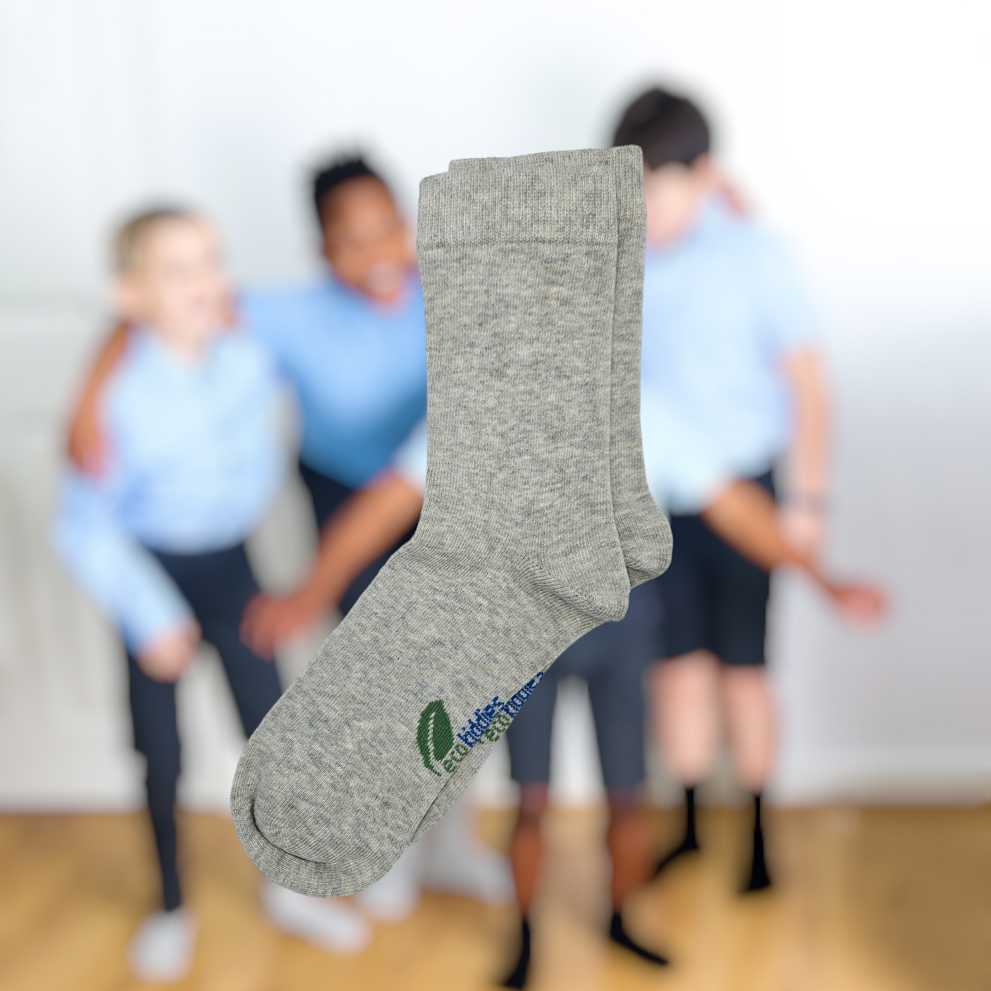 Grey School Socks for Kids