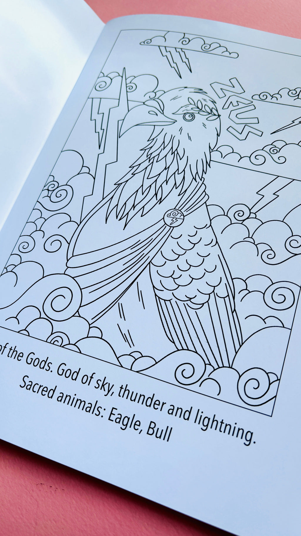 Animals of Olympus: A Greek Mythology Colouring Book