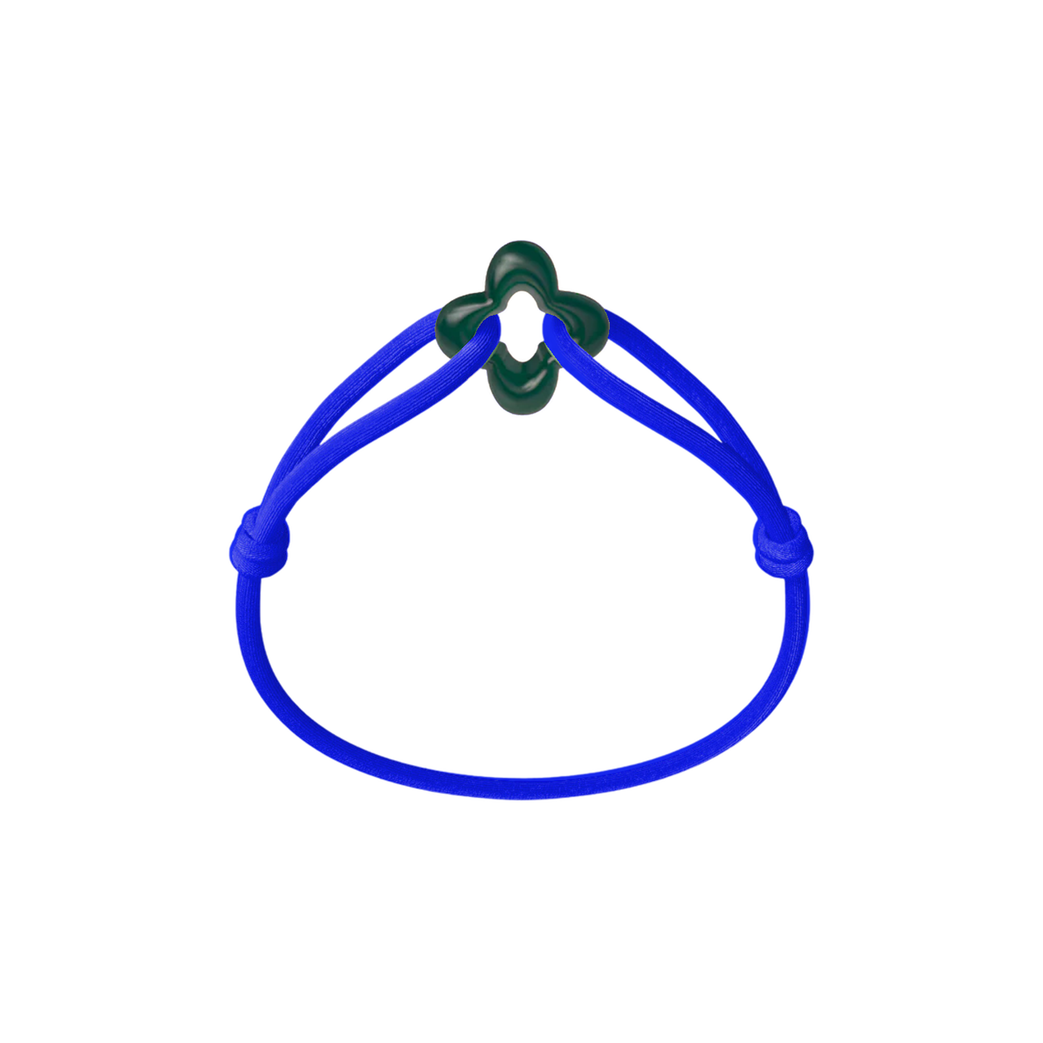 Green Clover Cord Bracelet