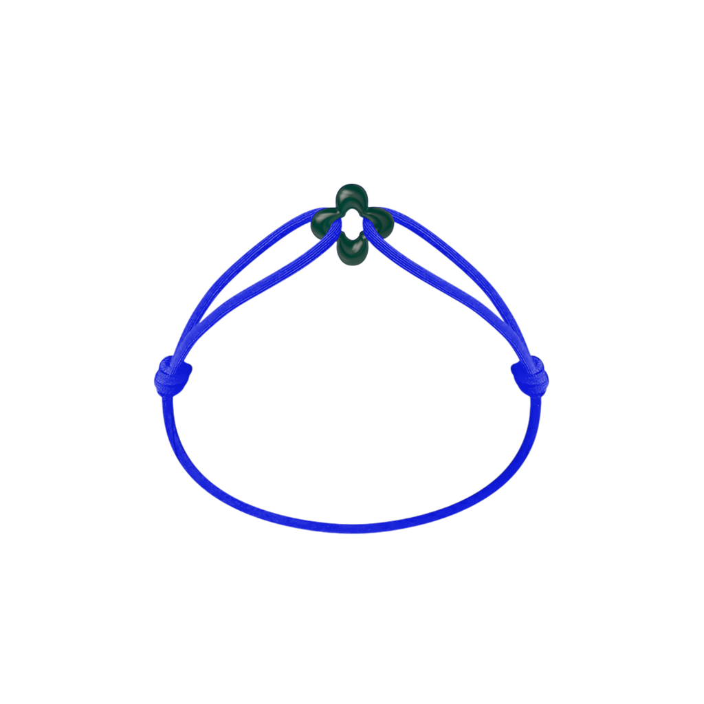 Mini Green Clover Cord Bracelet