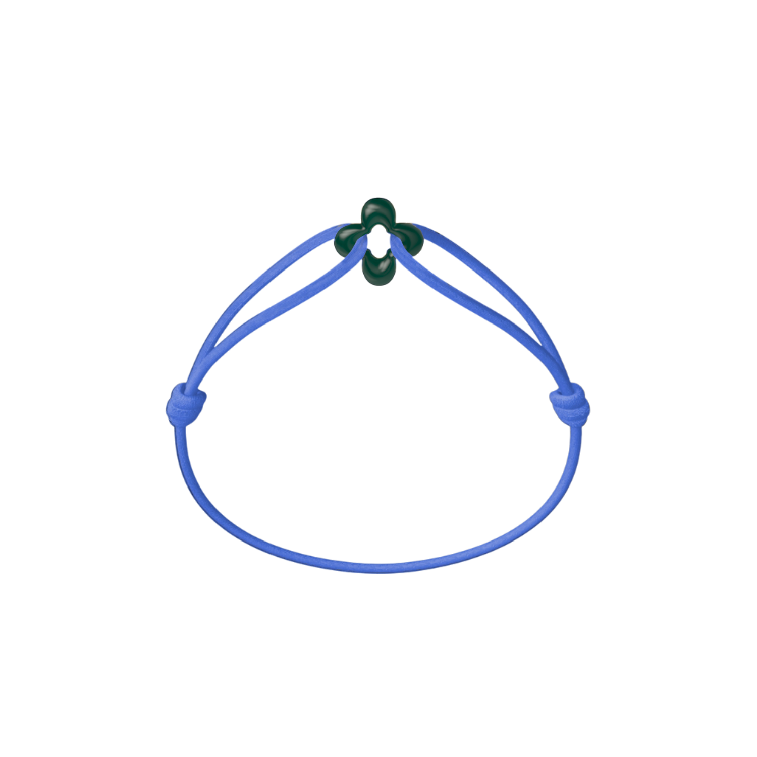 Mini Green Clover Cord Bracelet