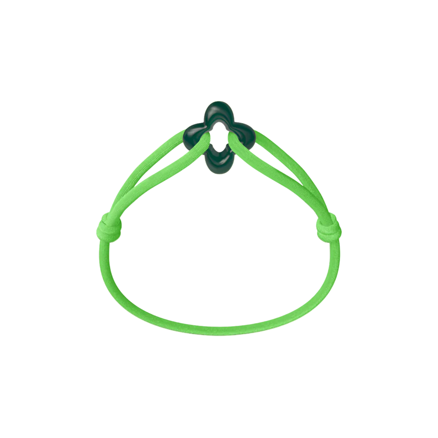 Green Clover Cord Bracelet