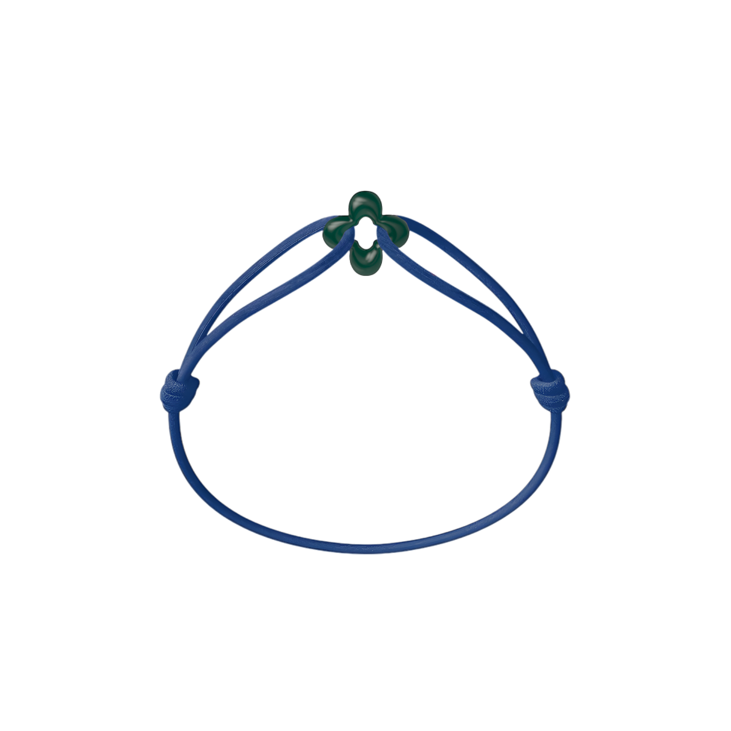 Mini Green Clover Cord Bracelet