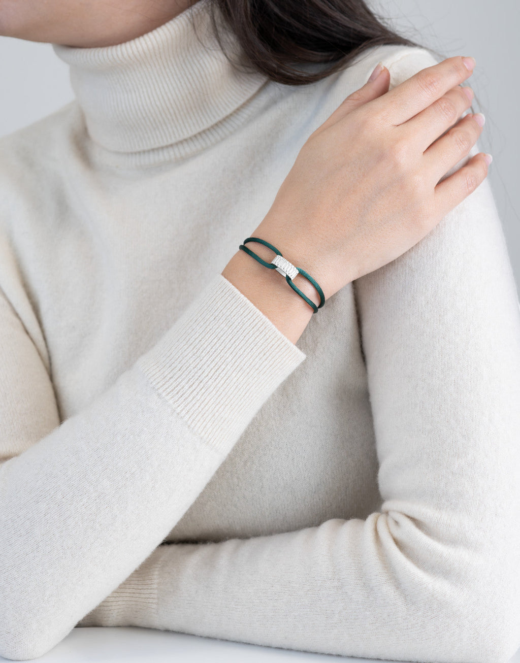 Regent Cord Bracelet in Sterling Silver