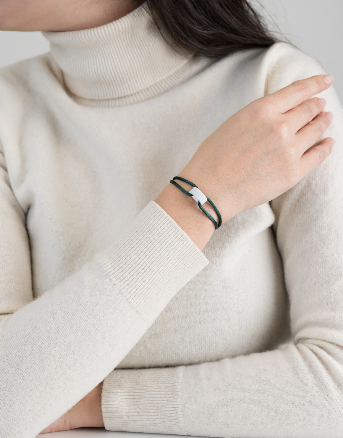 Cord Bracelet in Snow