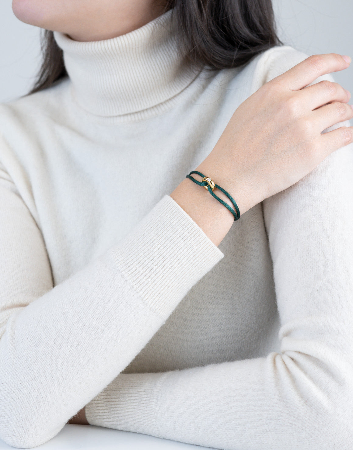 Golden Diamond Cord Bracelet