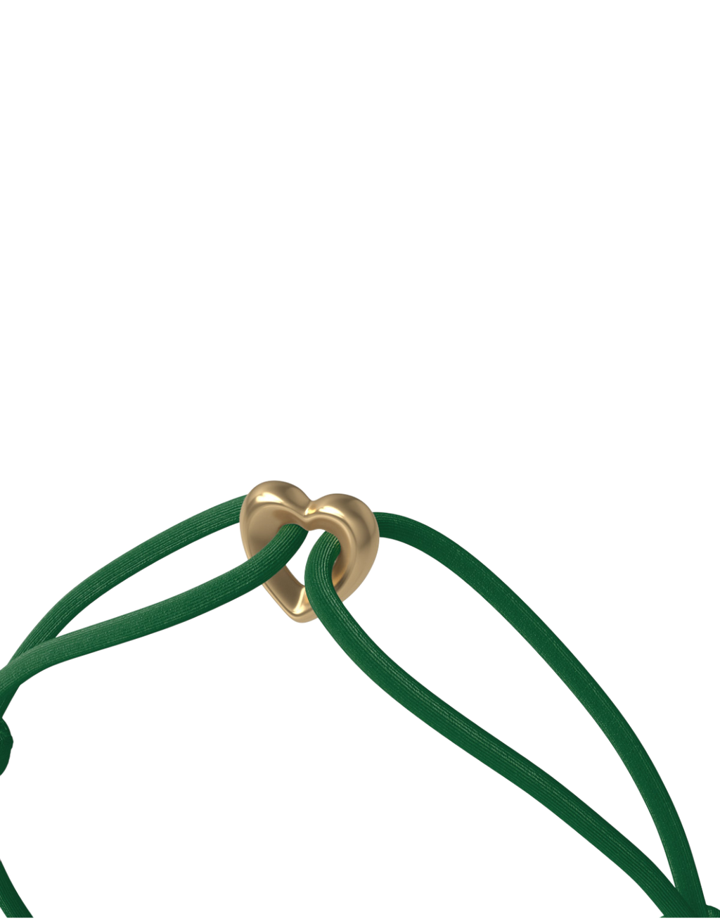Golden Heart Cord Bracelet
