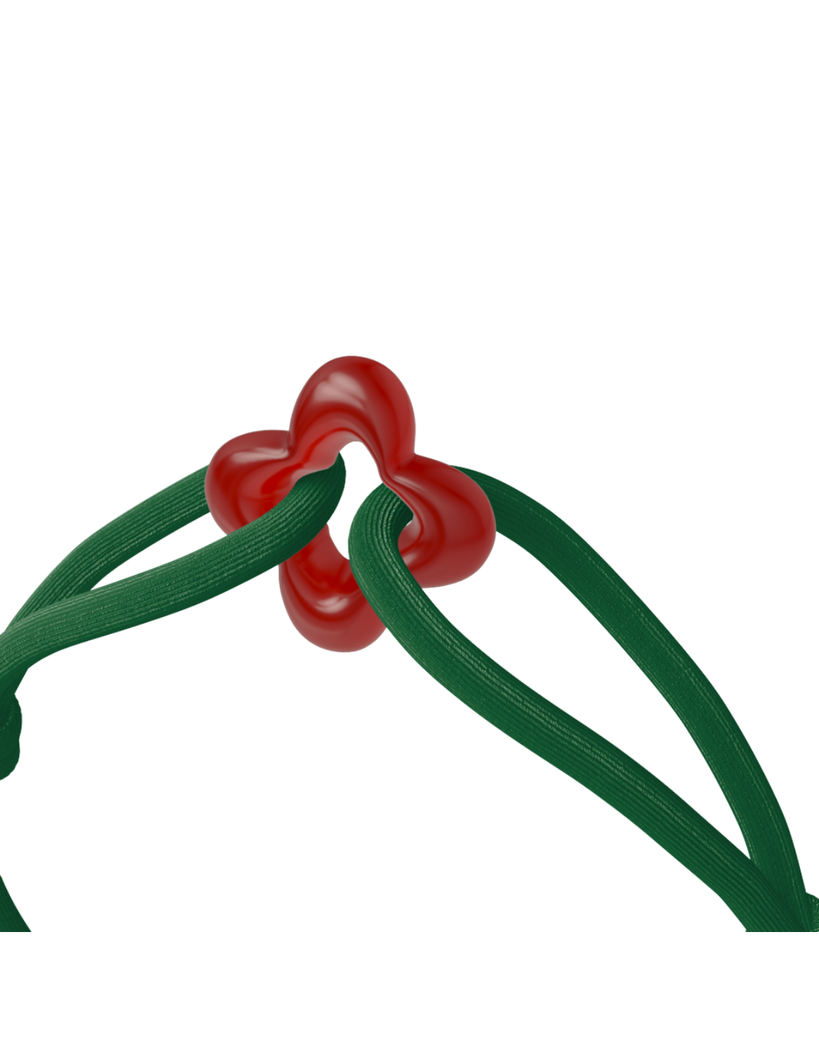 Red Clover Cord Bracelet with Carnelian