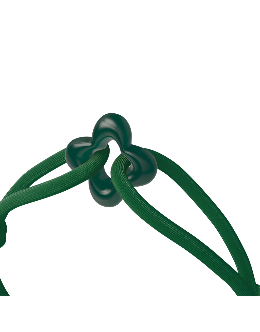 Green Clover Cord Bracelet