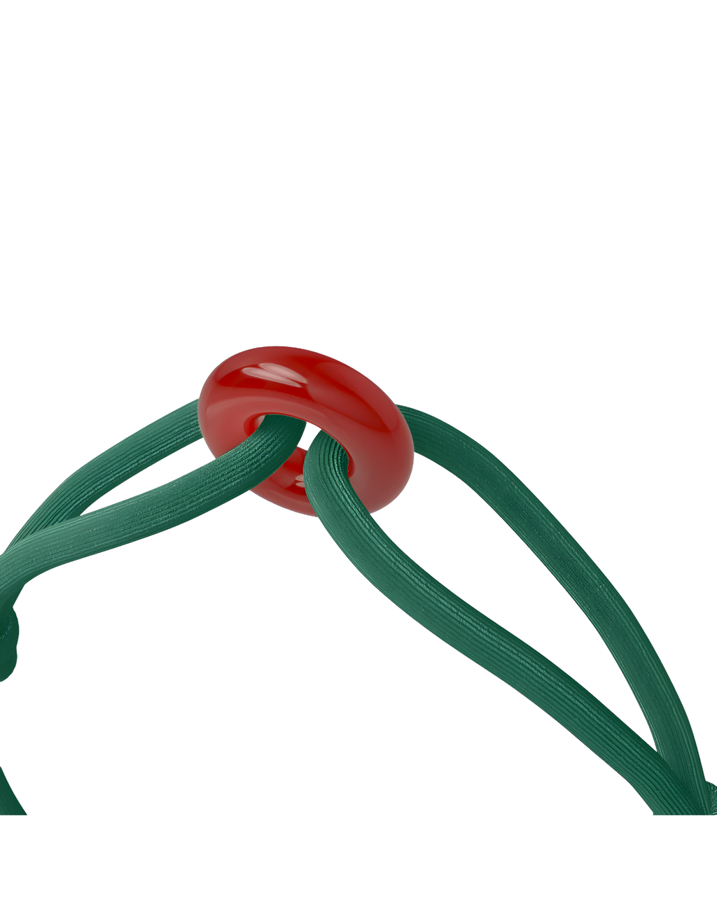 Red Soho Cord Bracelet with Carnelian