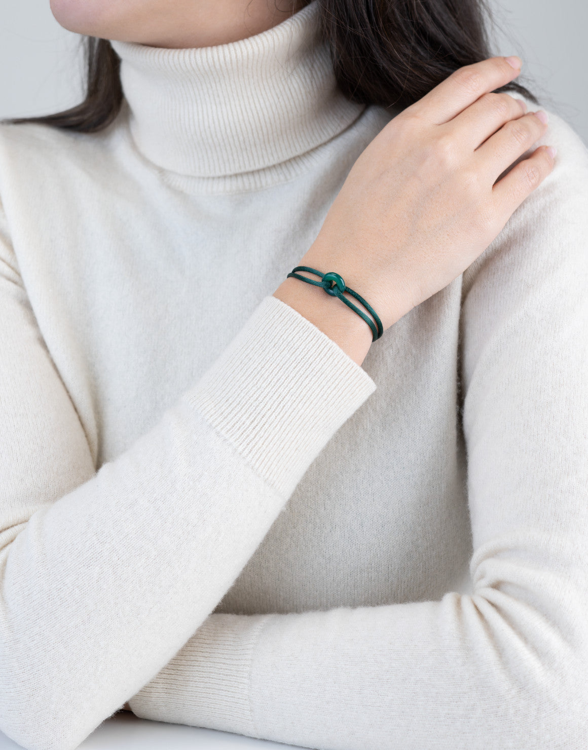 Green Soho Cord Bracelet