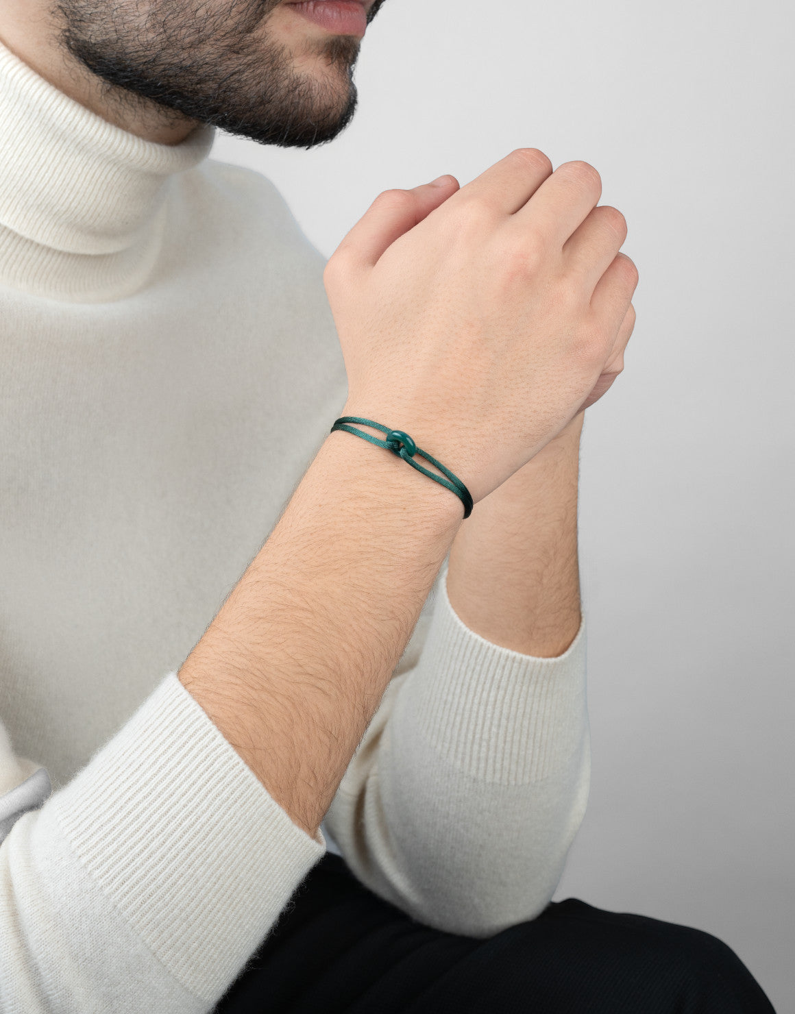 Green Soho Cord Bracelet