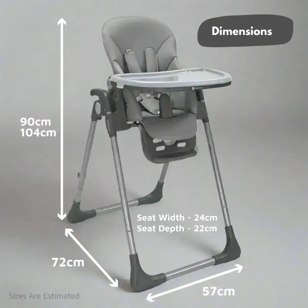 Flare Baby and Toddler Highchair in Grey