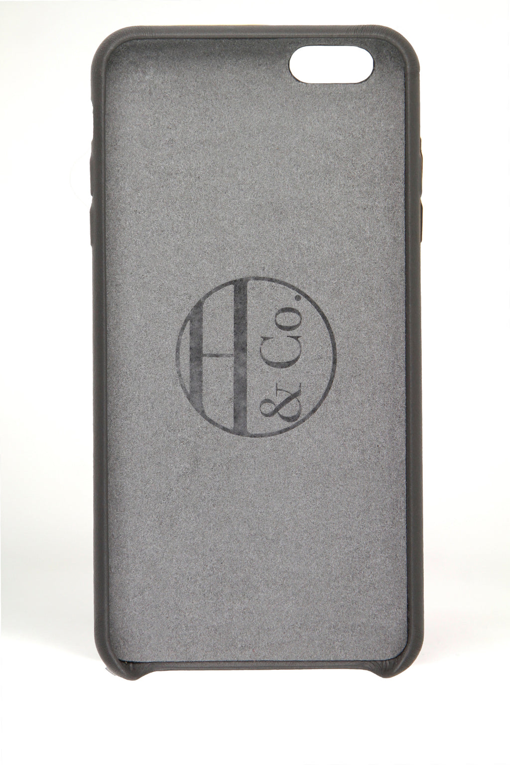 Grey Leather iPhone 6 Plus Case