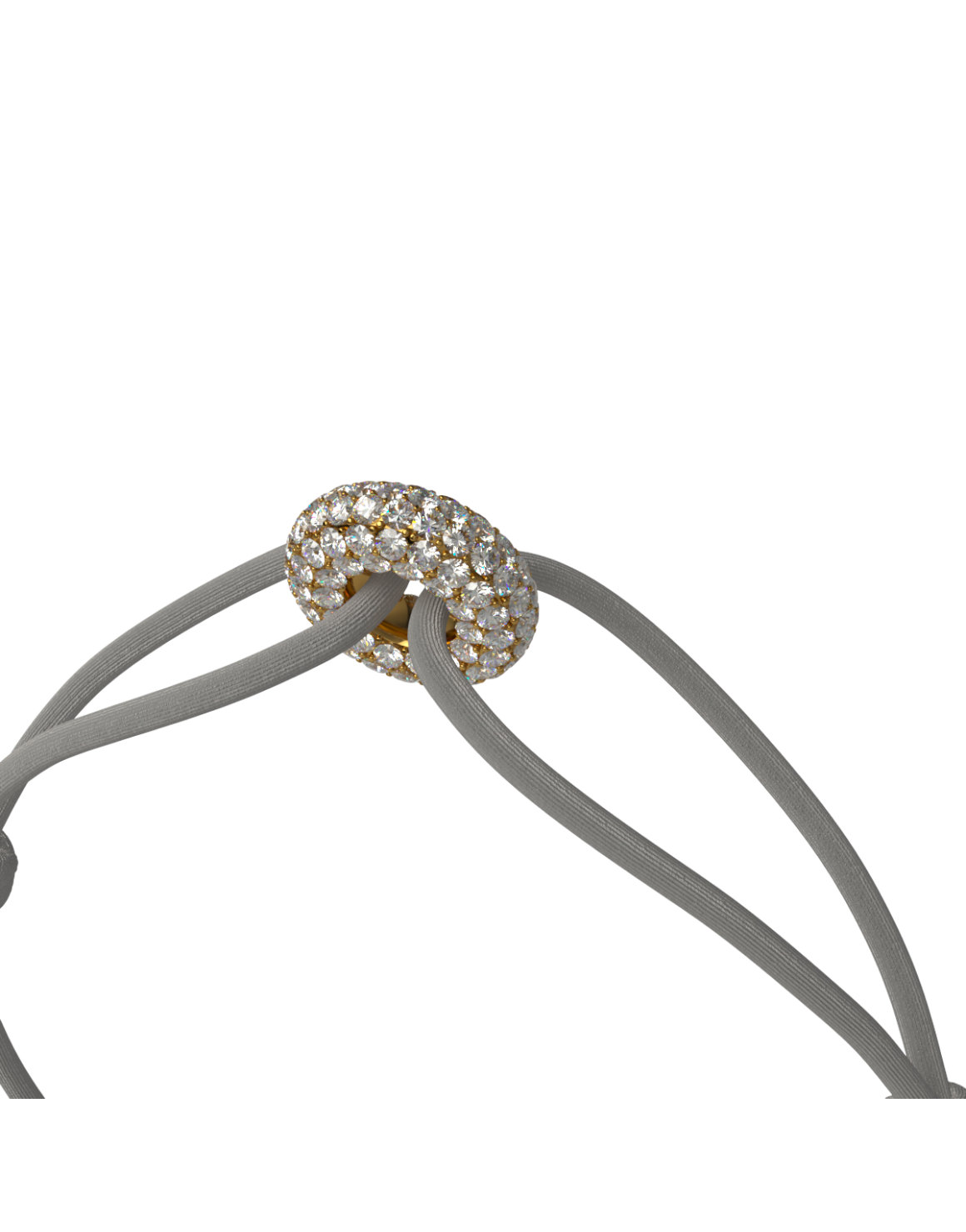 Mini Golden Soho Pave Cord Bracelet