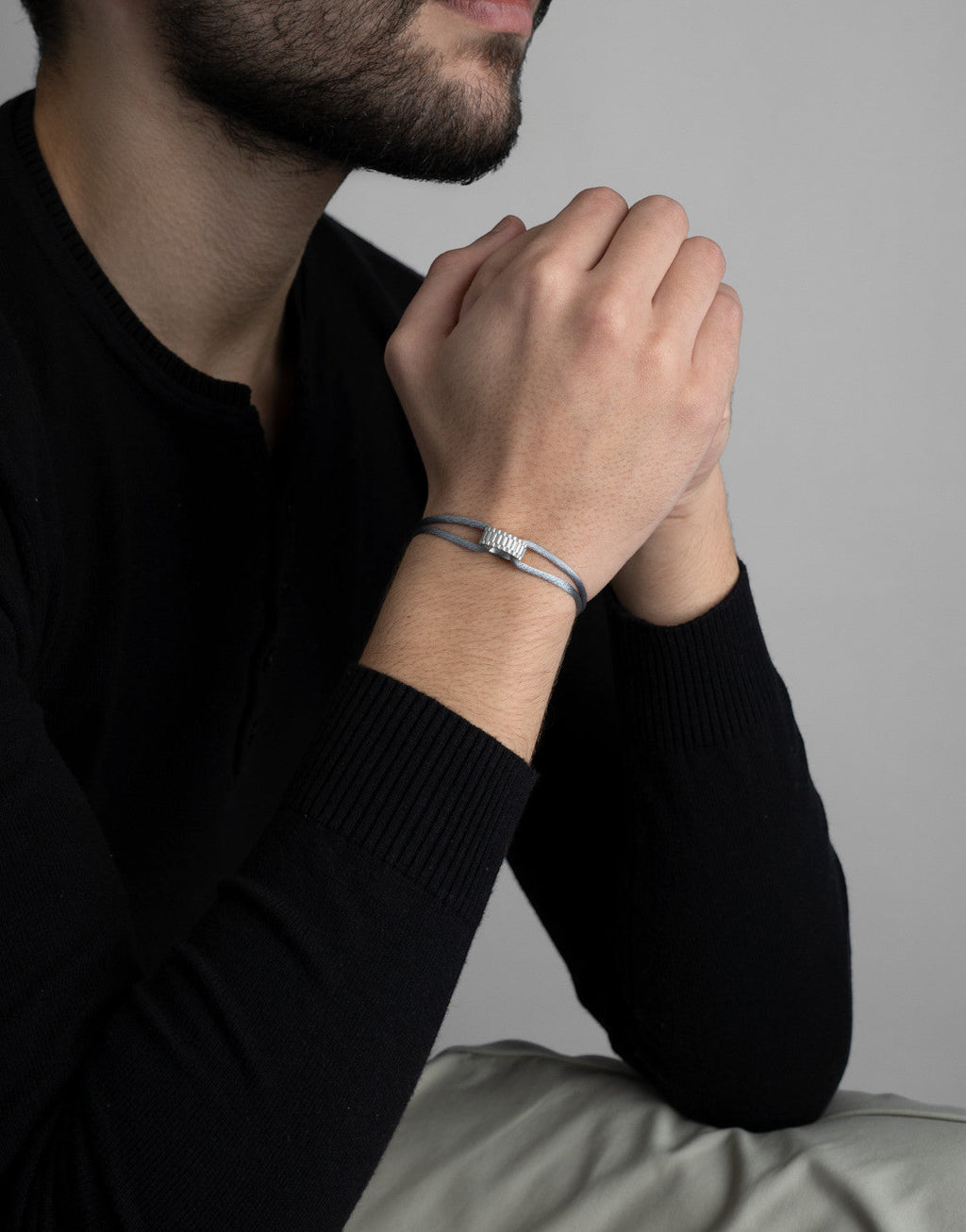 Regent Cord Bracelet in Sterling Silver