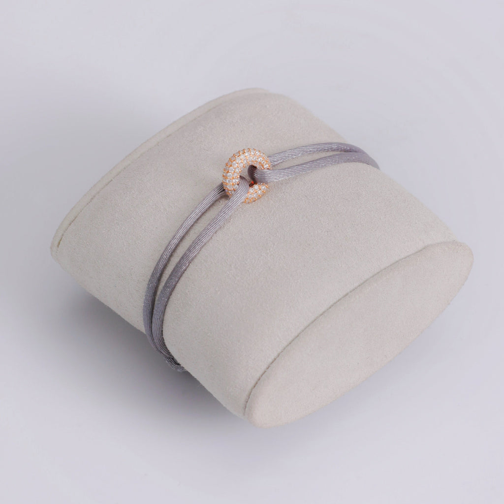 Rose Soho Pave Cord Bracelet