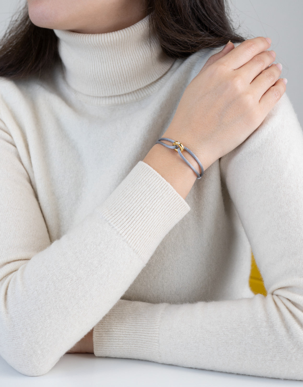 Golden Diamond Cord Bracelet