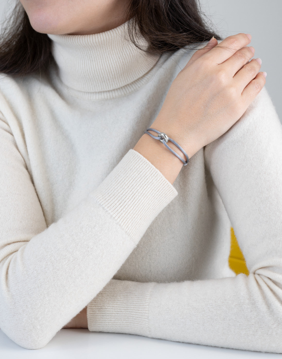 Silver Soho Cord Bracelet