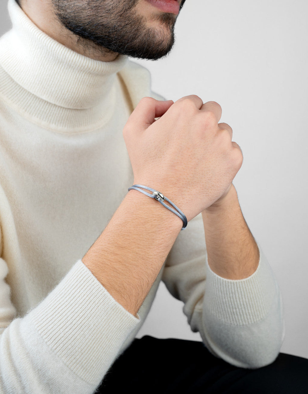 Silver Soho Cord Bracelet