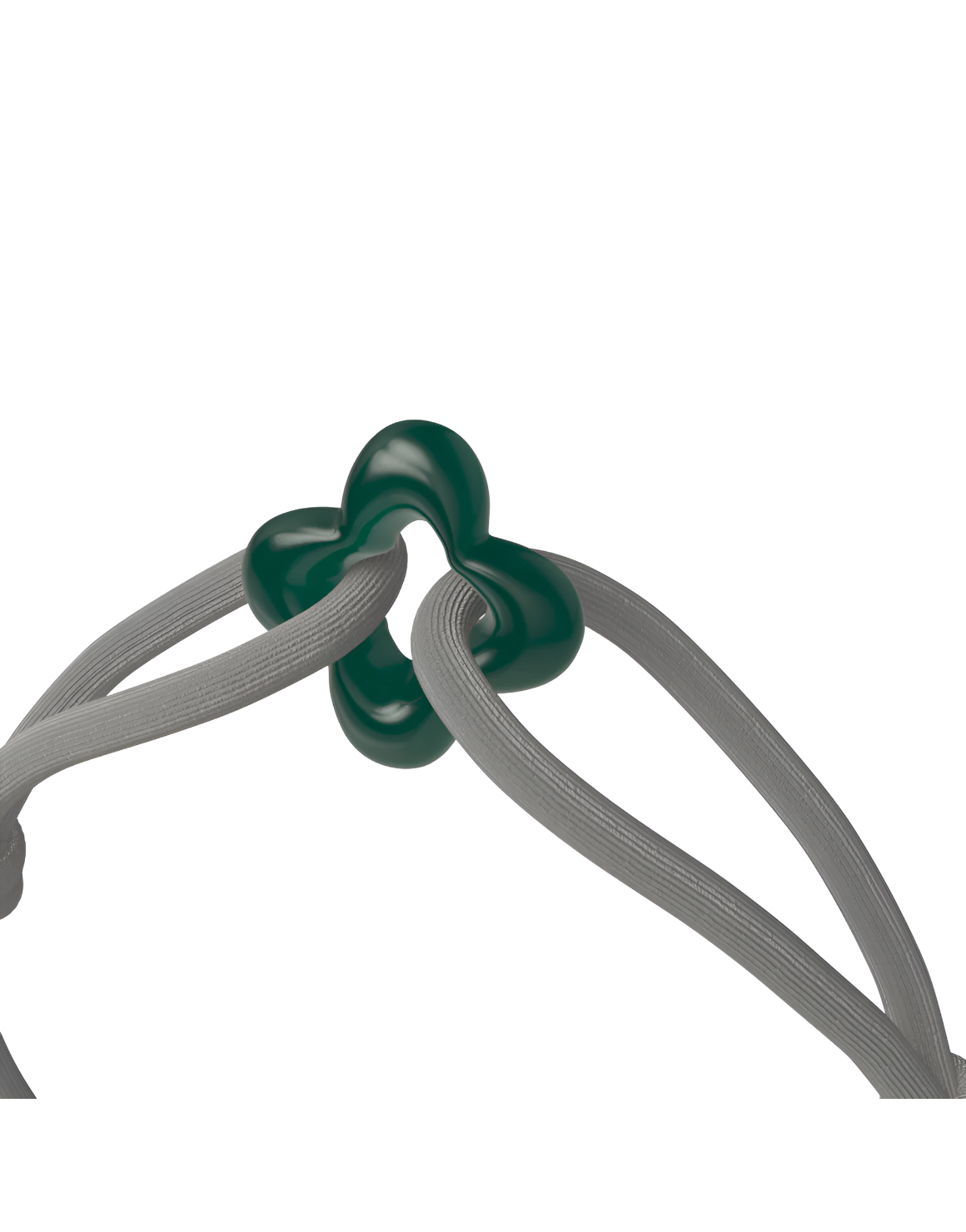 Green Clover Cord Bracelet