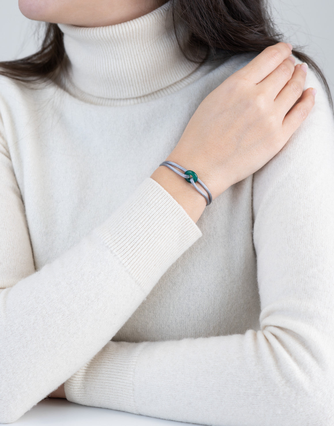 Green Soho Cord Bracelet