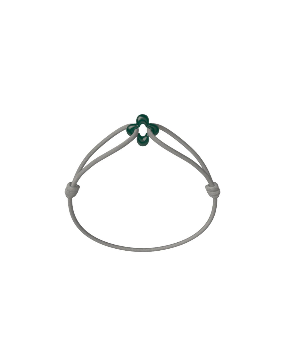 Mini Green Clover Cord Bracelet