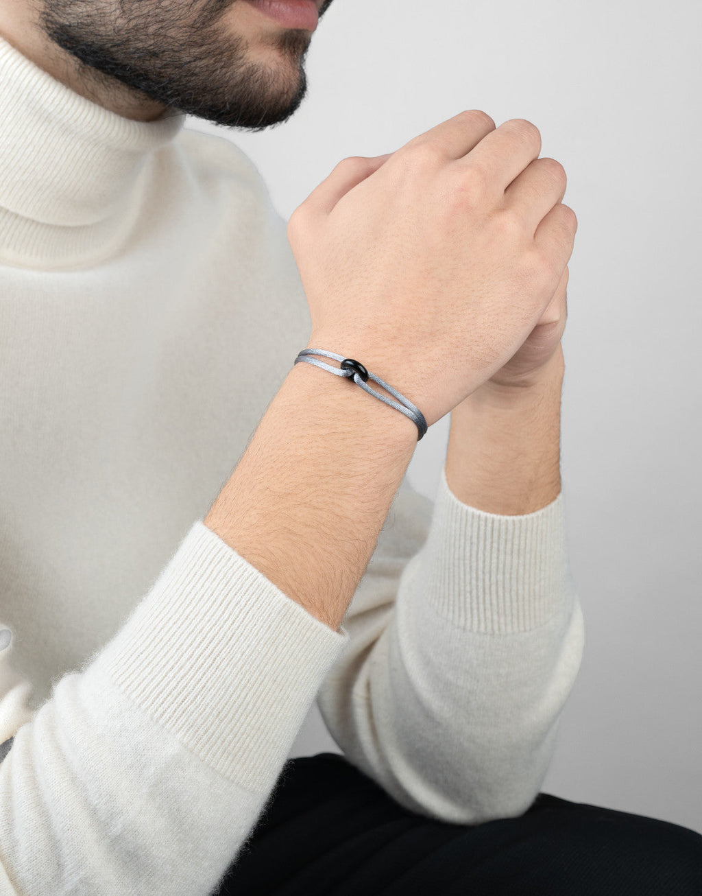 Black Onyx Cord Bracelet