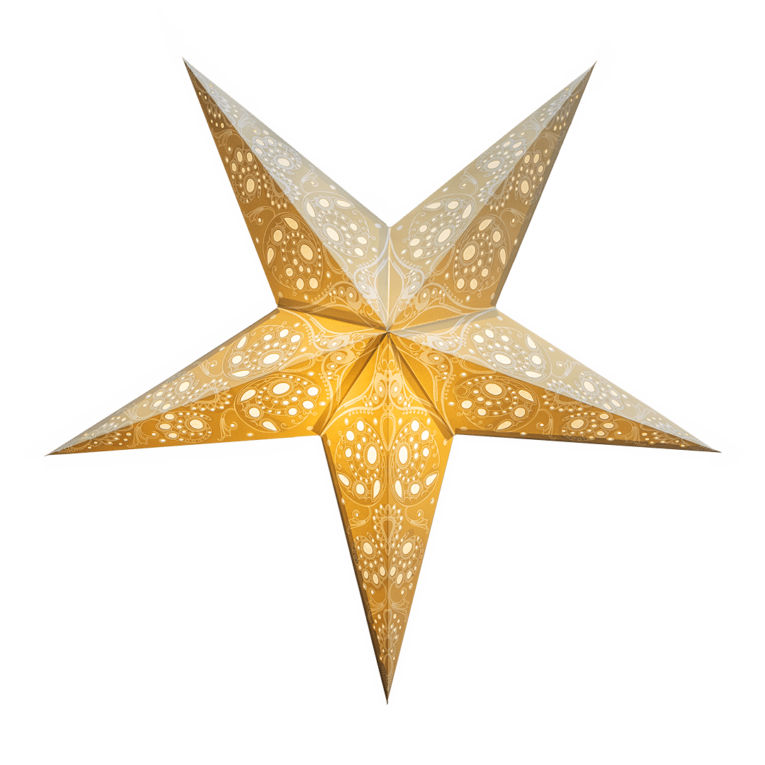 Natural Stone Lace Star Lantern