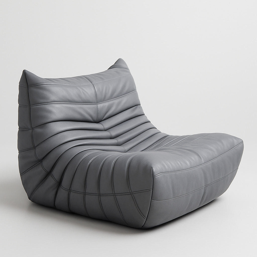 Caterpillar Lounger Chair in Premium Suede