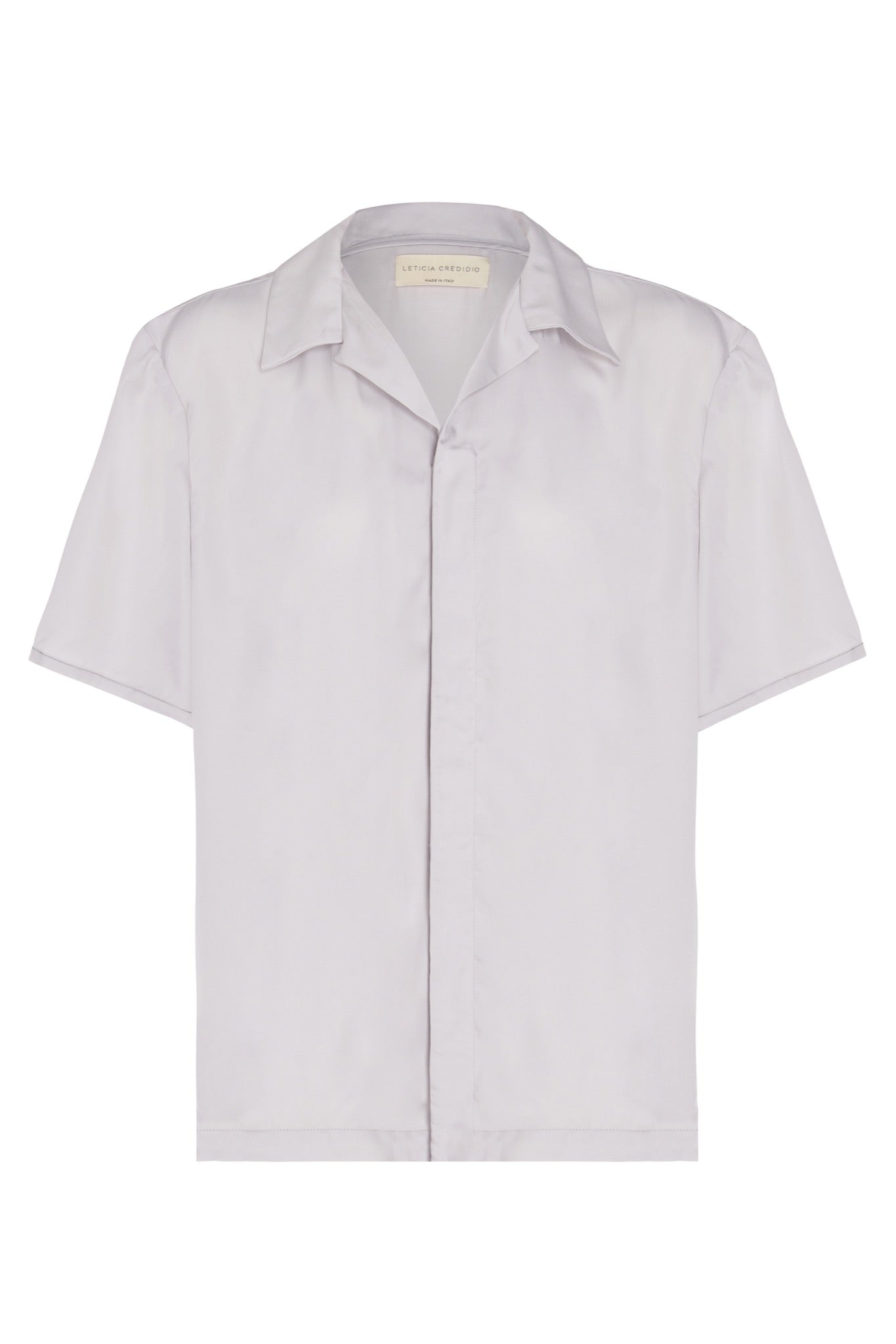 Sky Unisex Short Sleeve Top in Vegan Silk