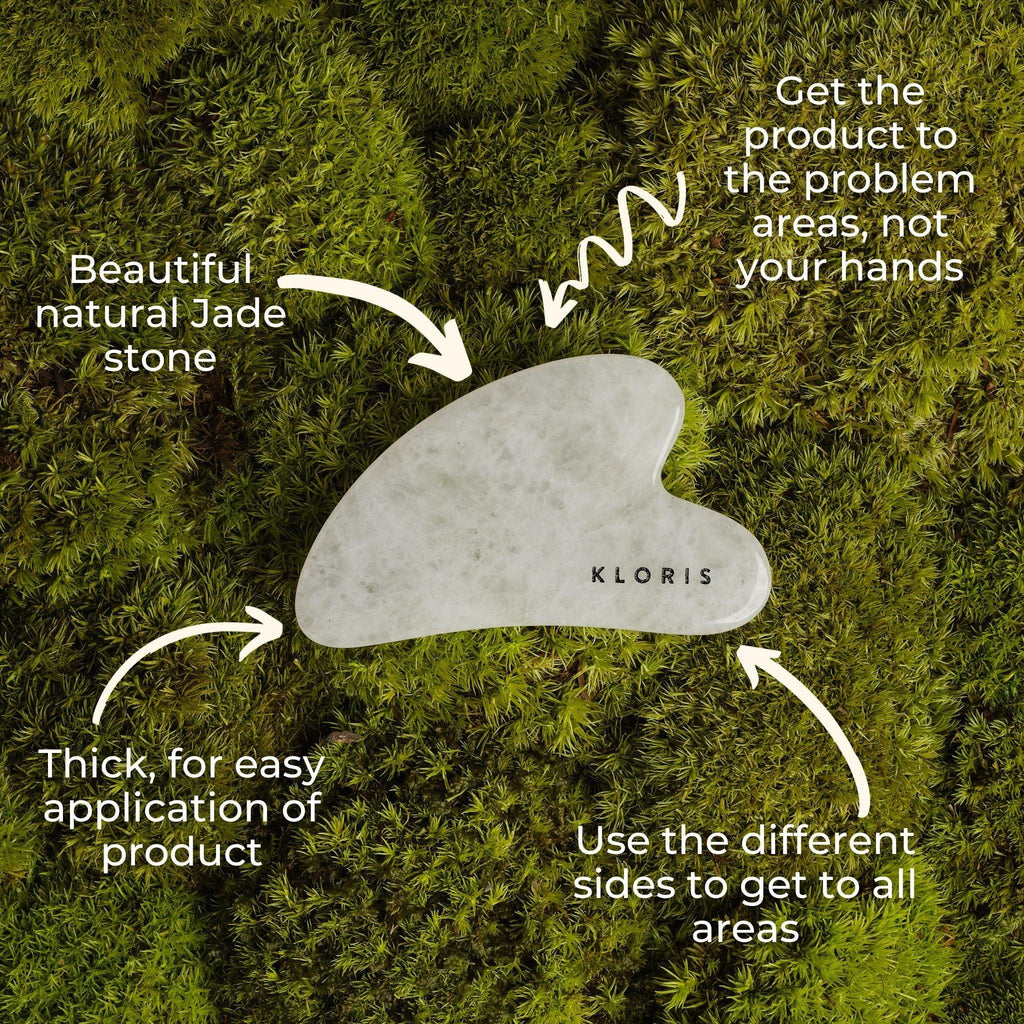 White Jade Gua Sha Tool for Face and Body