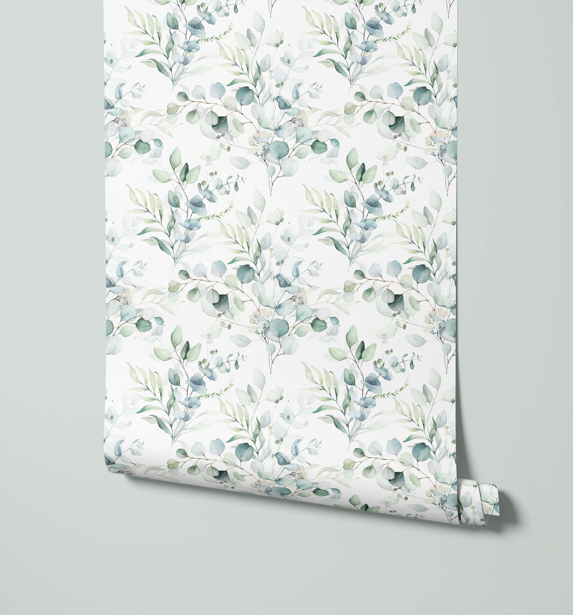 Watercolour Eucalyptus Leaf Wallpaper