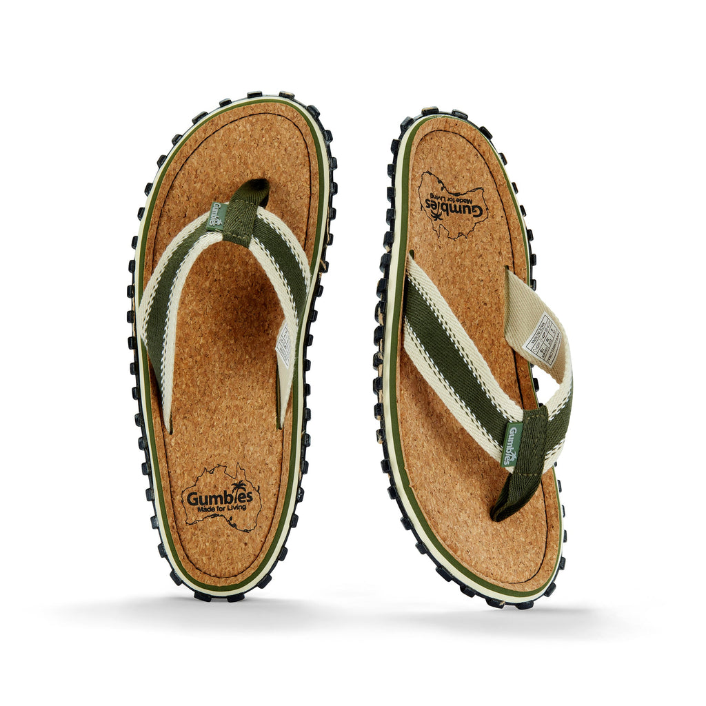 Khaki Flip Flops for Women
