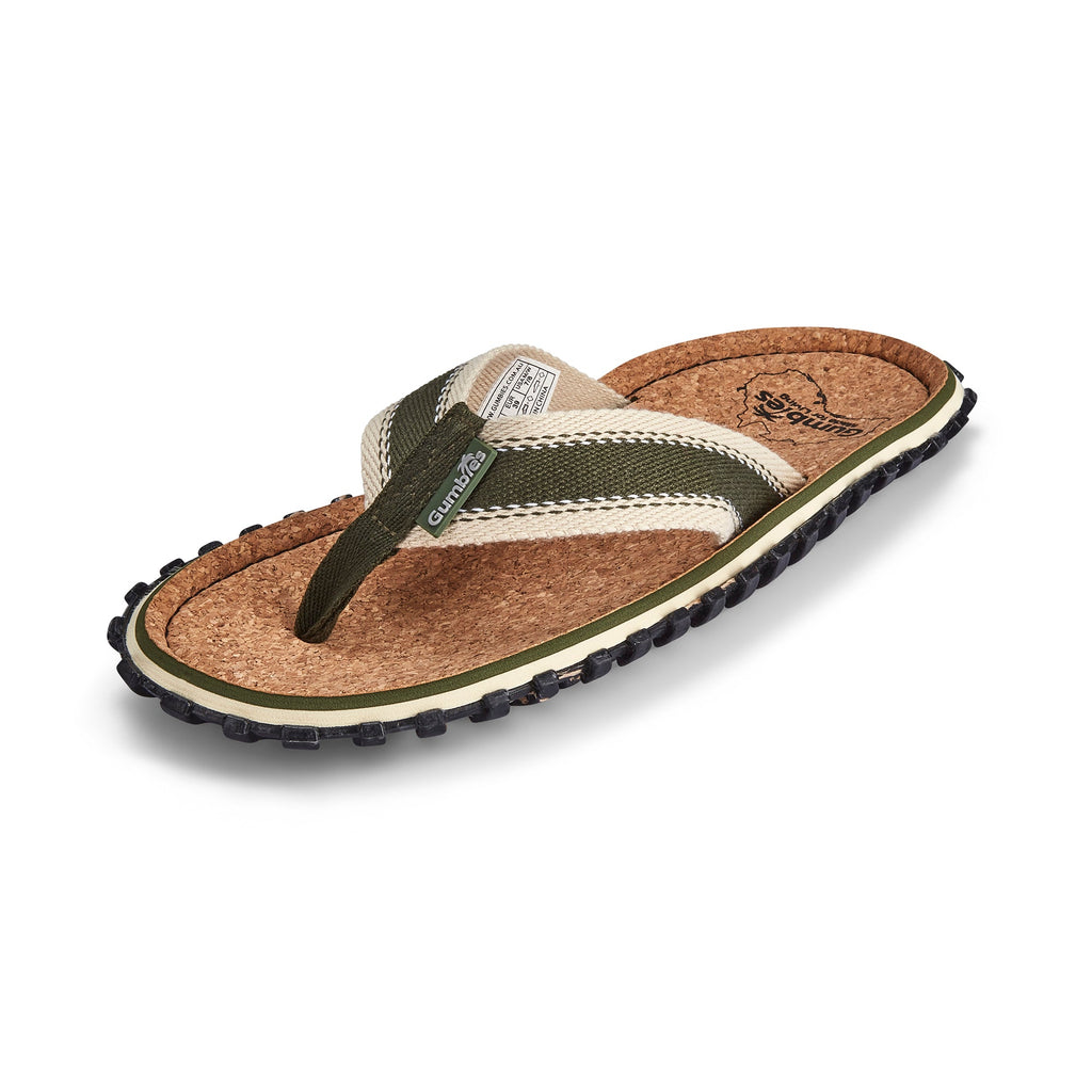 Khaki Flip Flops for Women