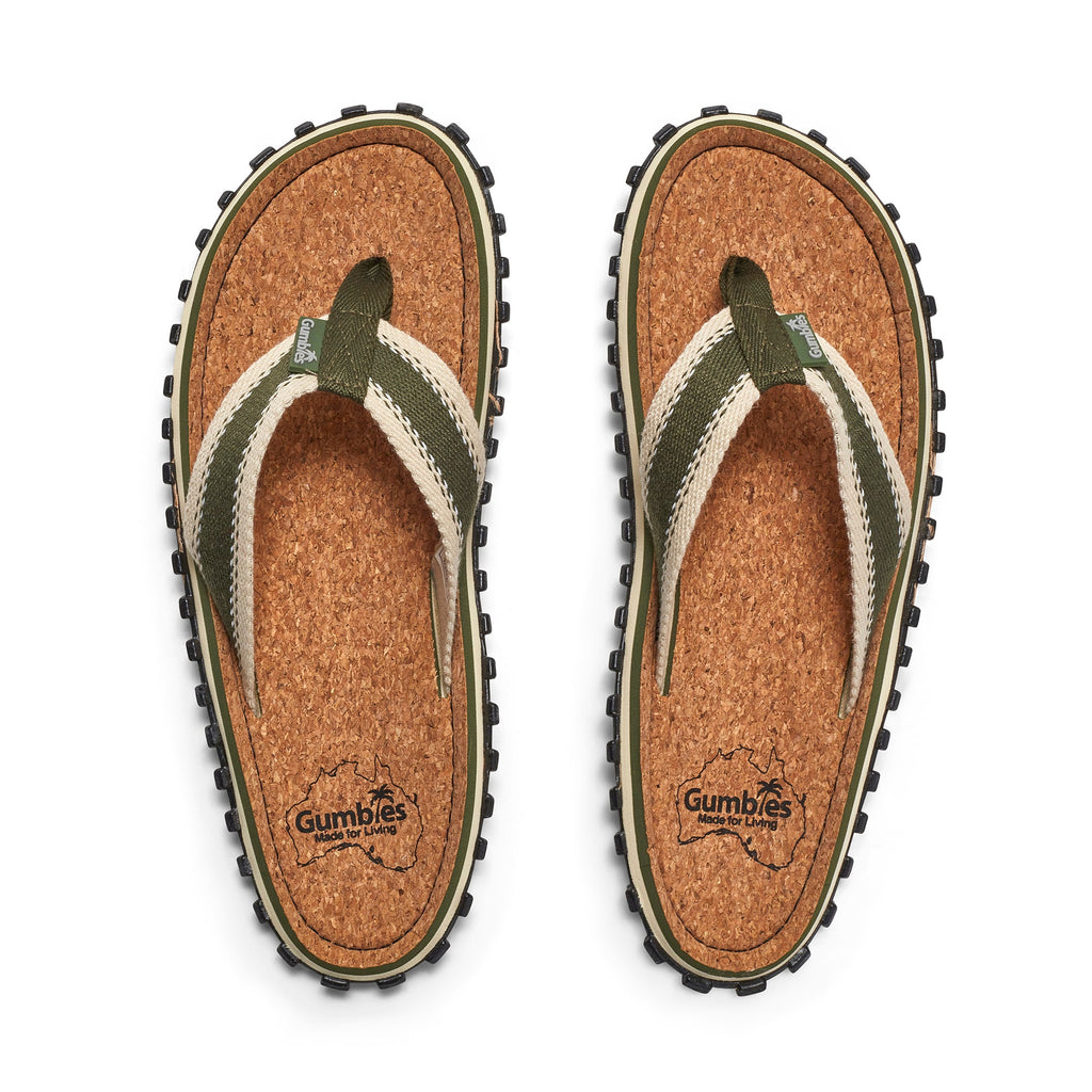 Khaki Flip Flops for Women