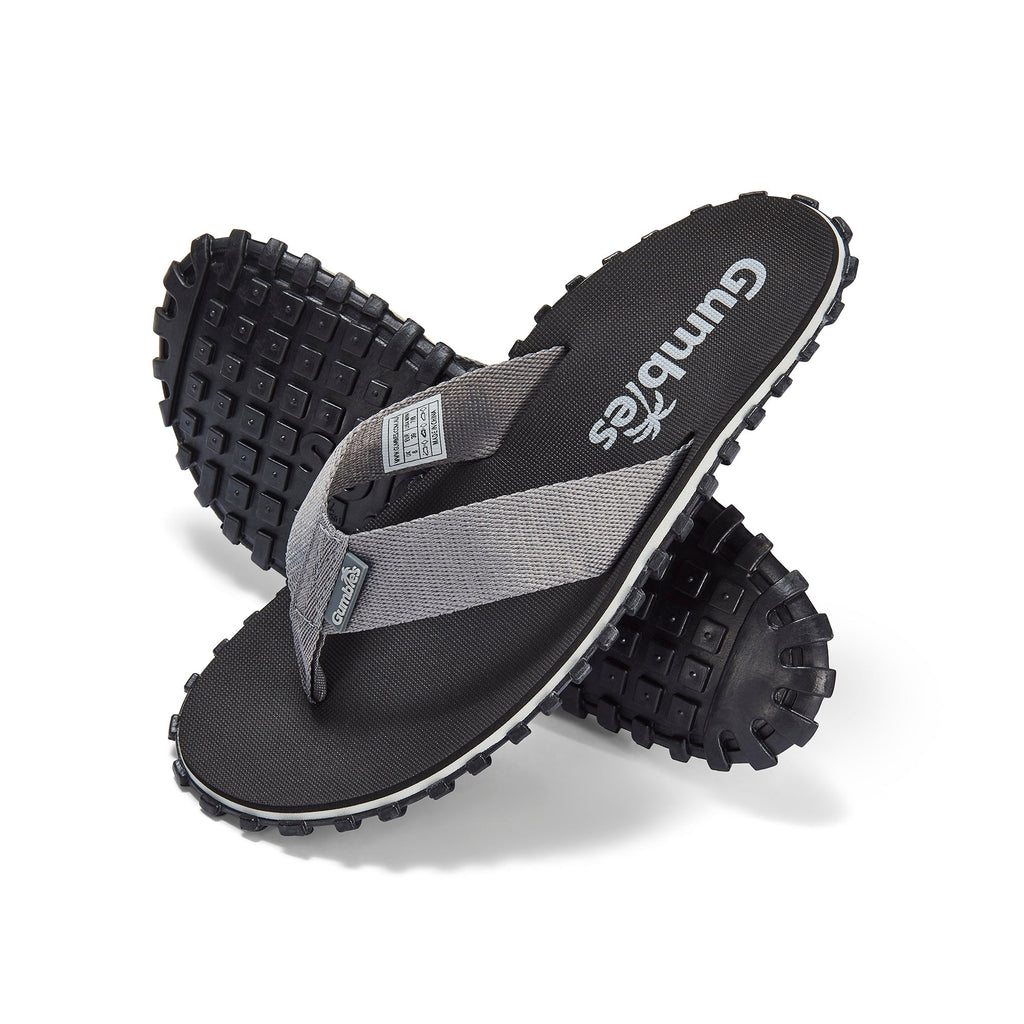 Waterproof Flip Flops for Women in Black and Grey