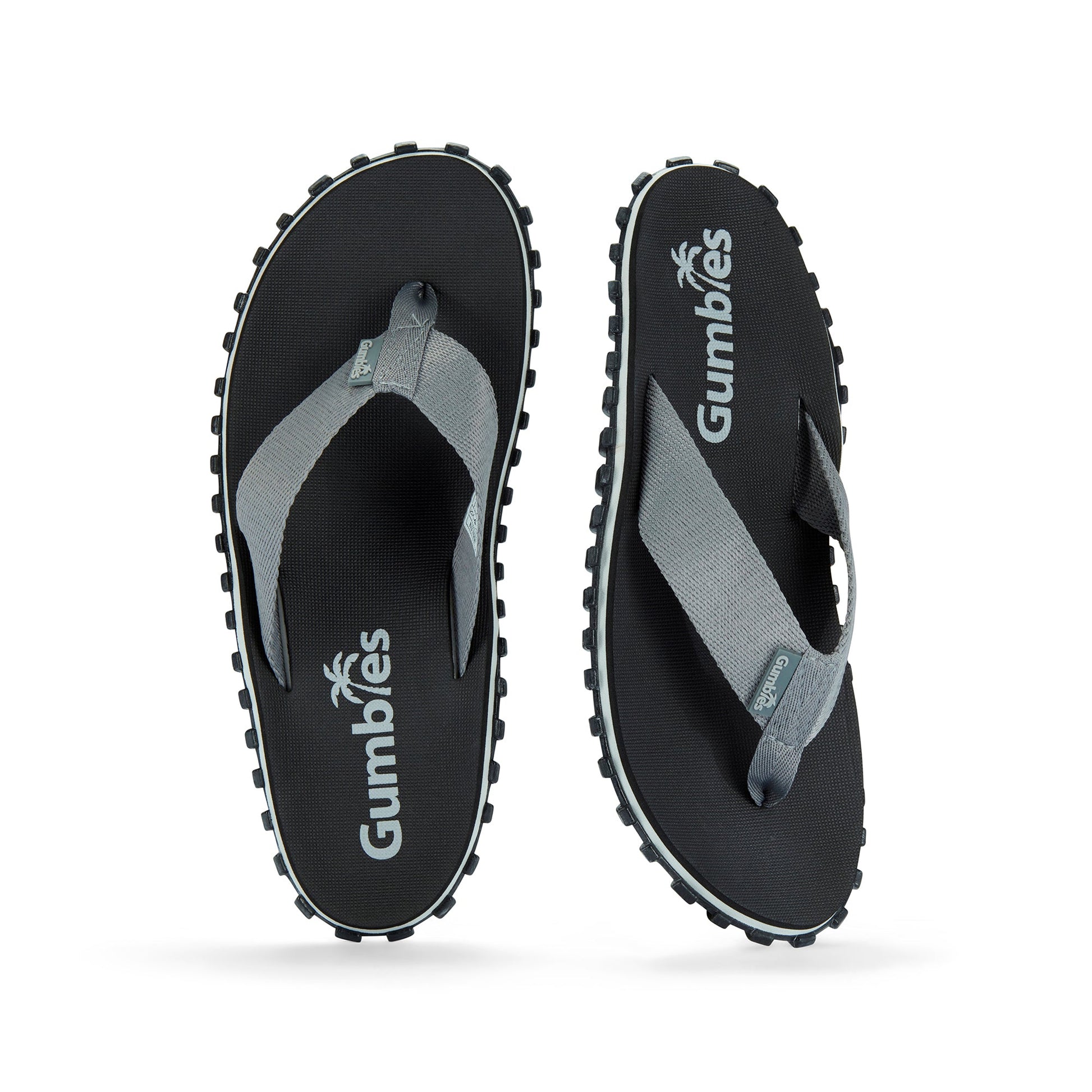 Waterproof Flip Flops for Women in Black and Grey