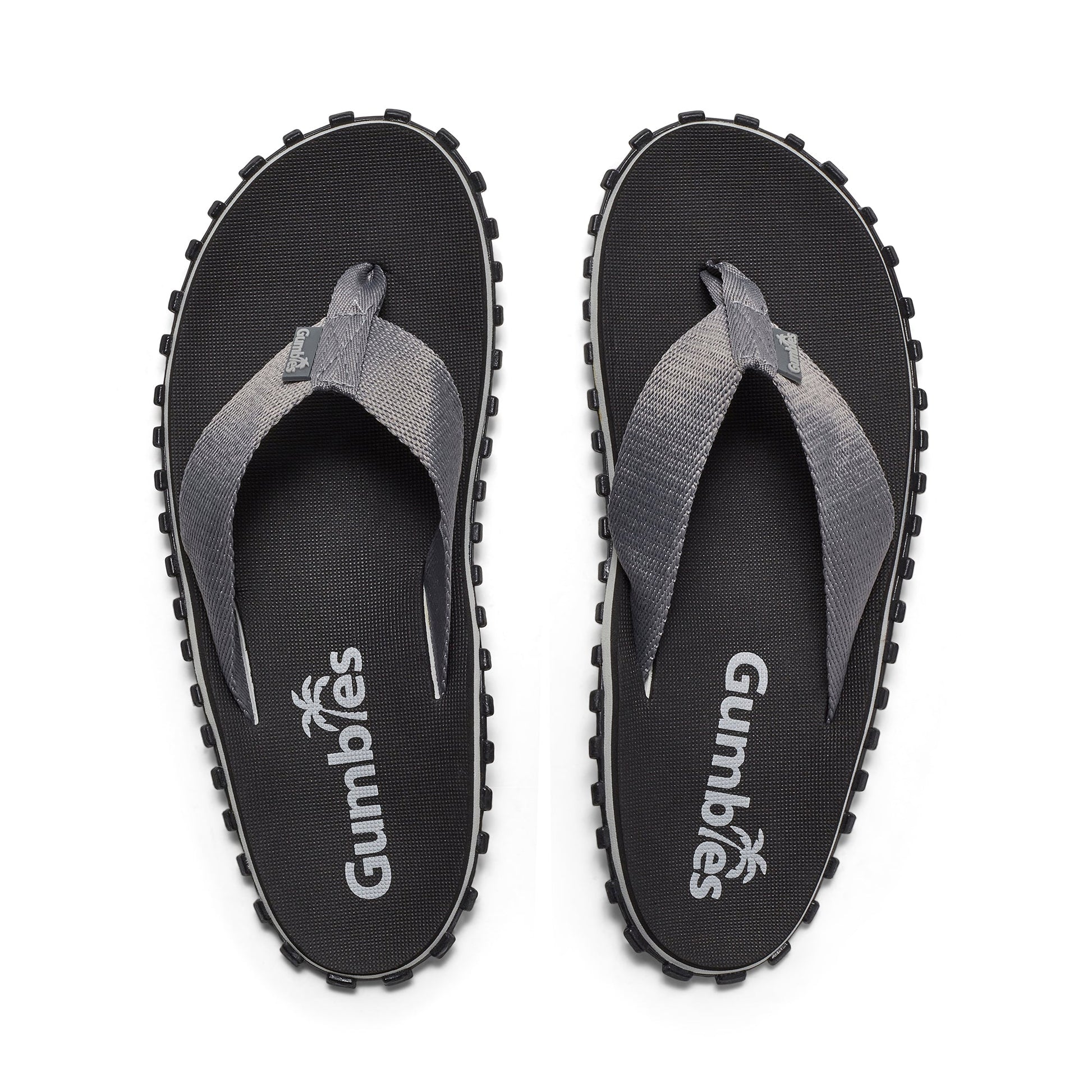Waterproof Flip Flops for Women in Black and Grey