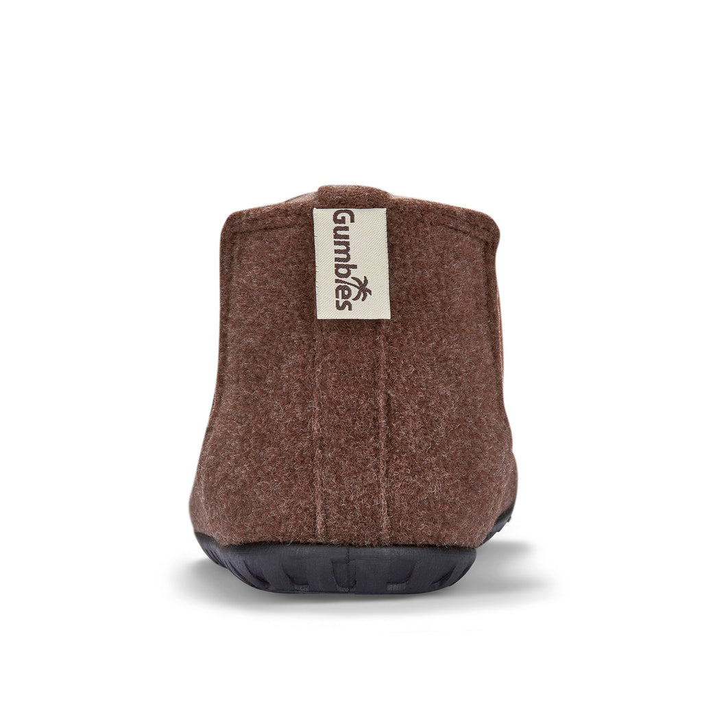 Women's Slipper Boot in Chocolate and Cream