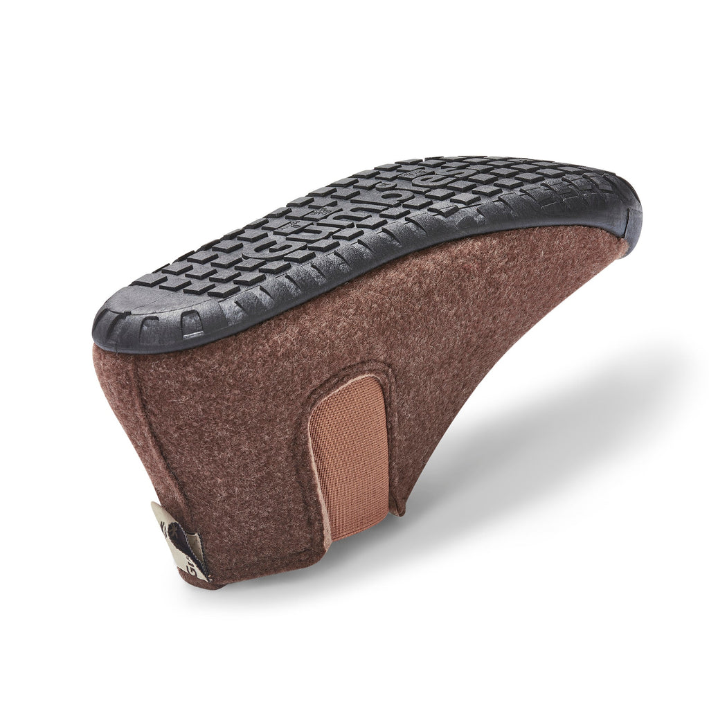 Women's Slipper Boot in Chocolate and Cream