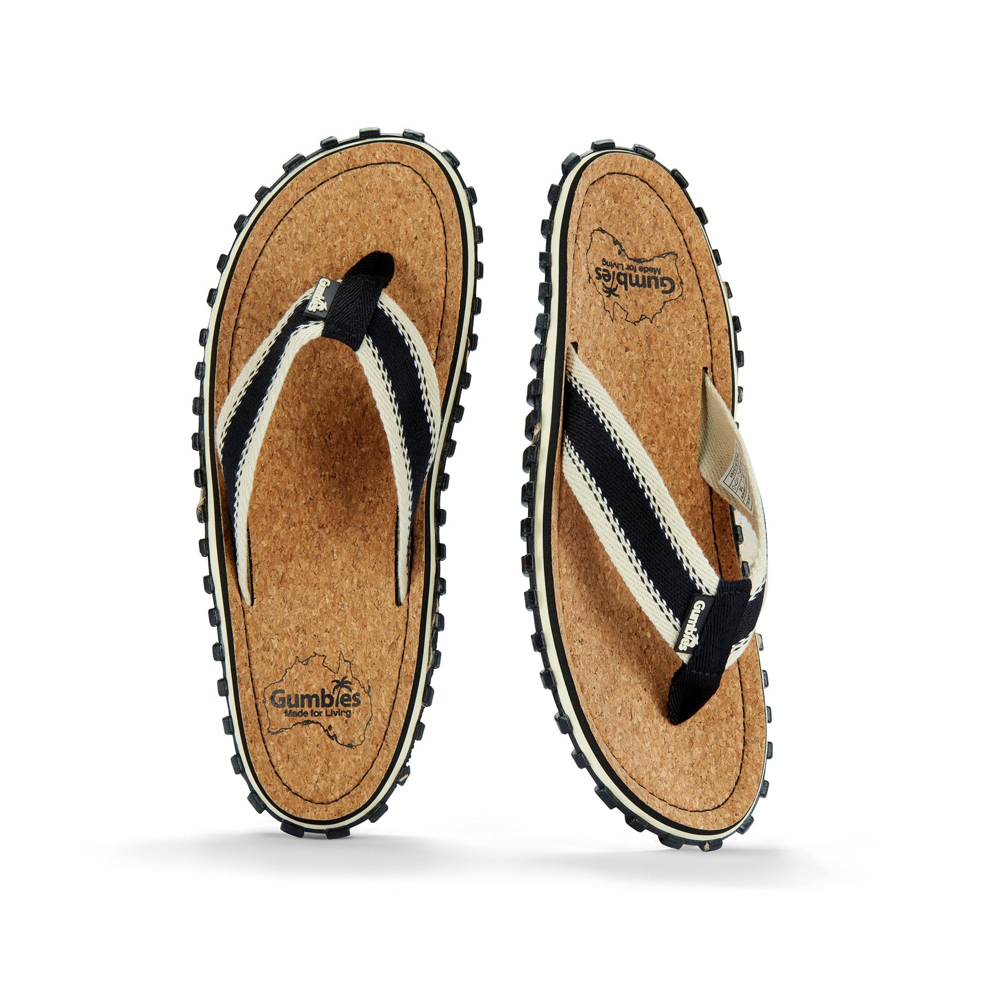 Corker Flip Flops Men's Black