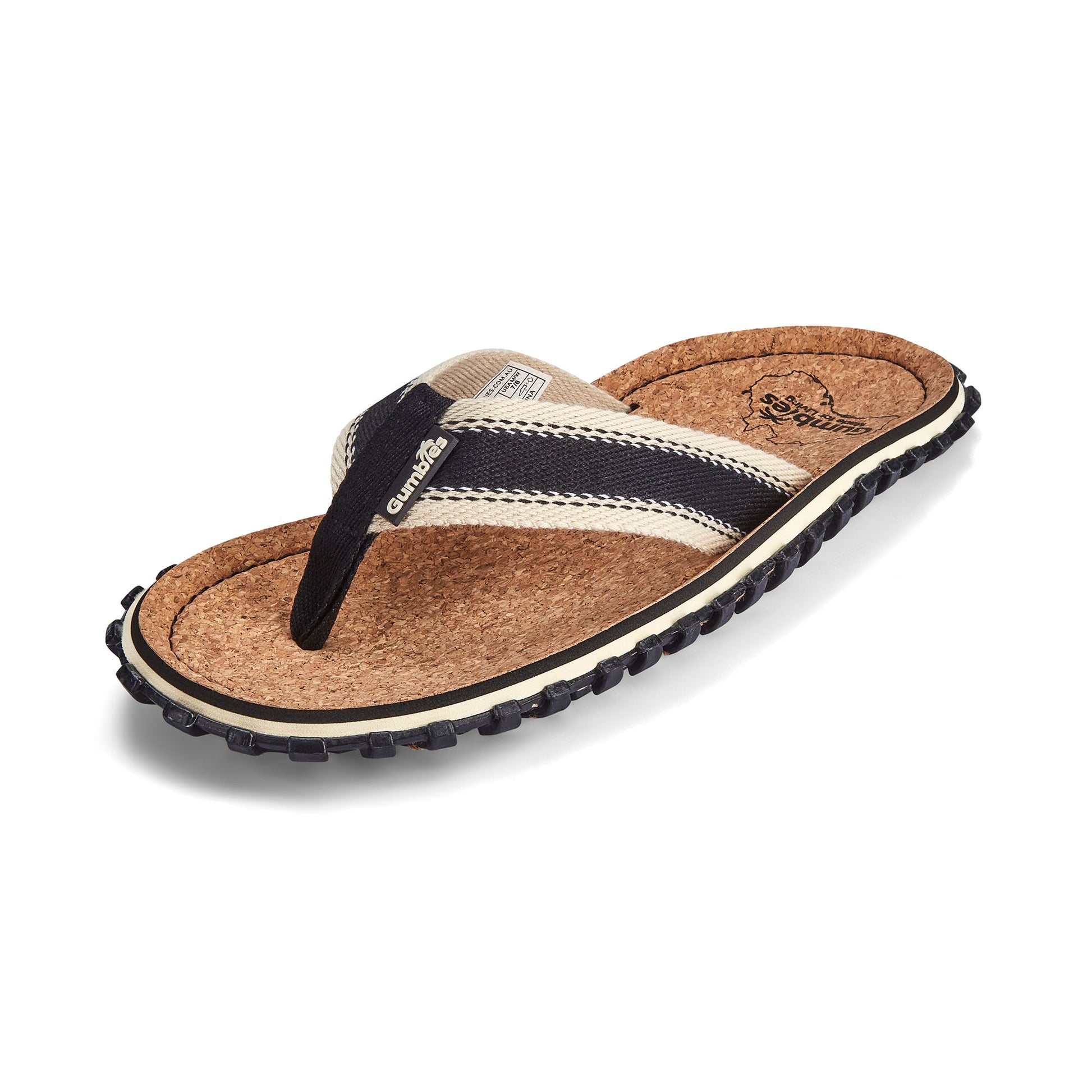Corker Flip Flops Men's Black