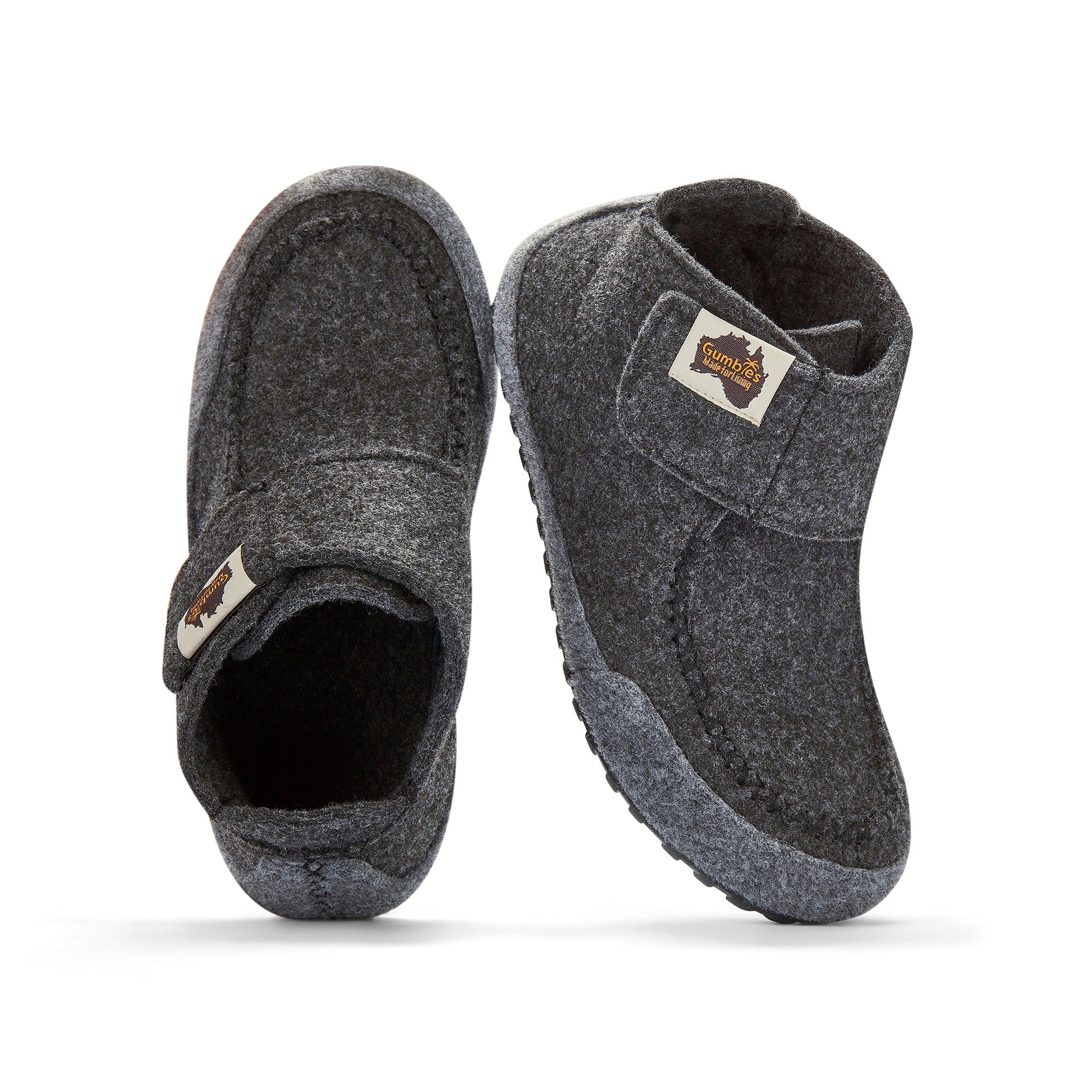 Quokka Women's Slipper Boots in Charcoal and Grey