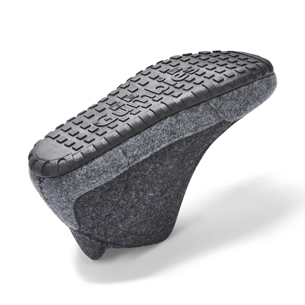 Men's Charcoal and Grey Slipper Boots