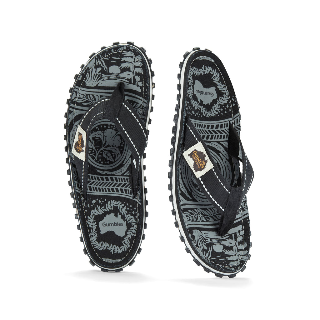 Islander Flip Flops Men's Midnight Black