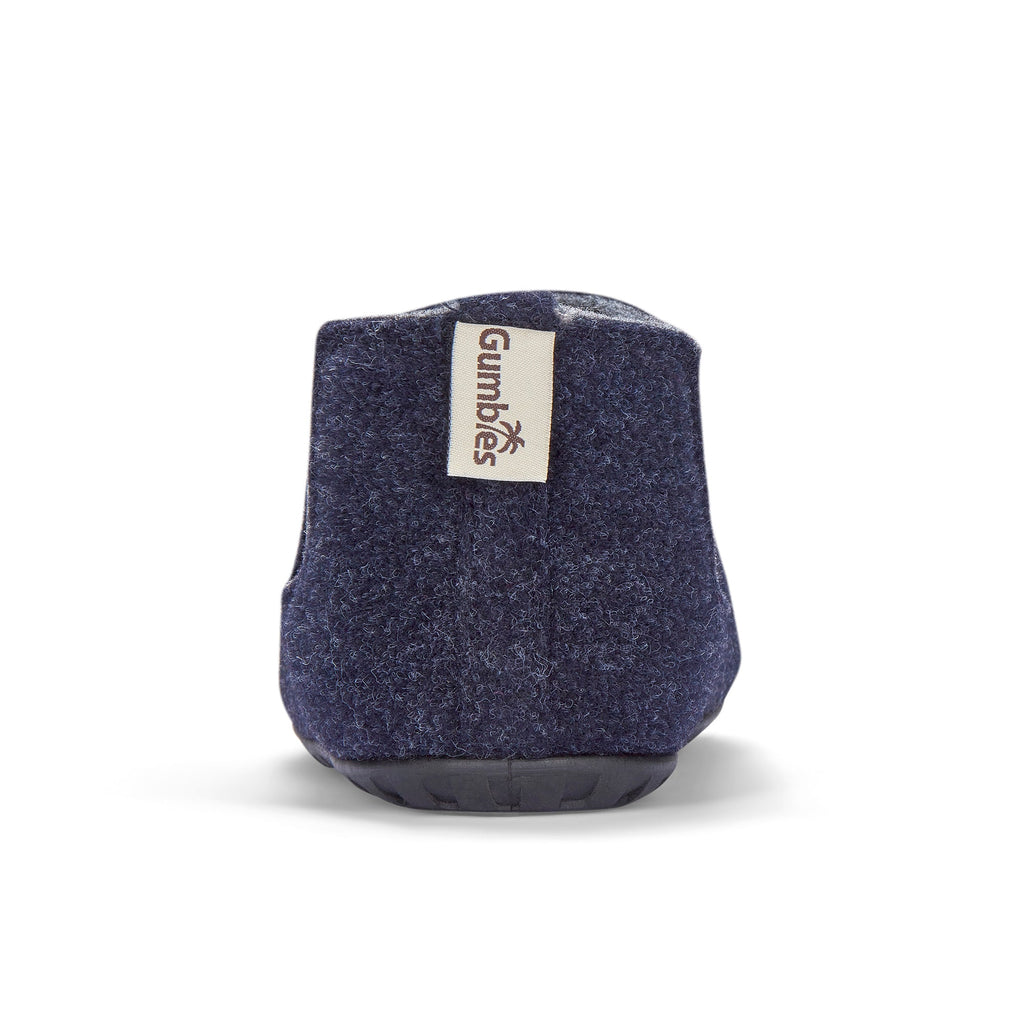 Men's Slipper Boot in Navy and Grey