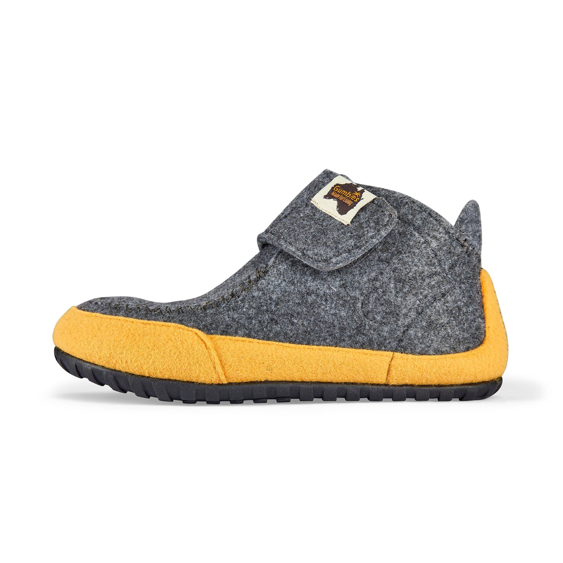 Quokka Men's Slipper Boots in Grey and Curry