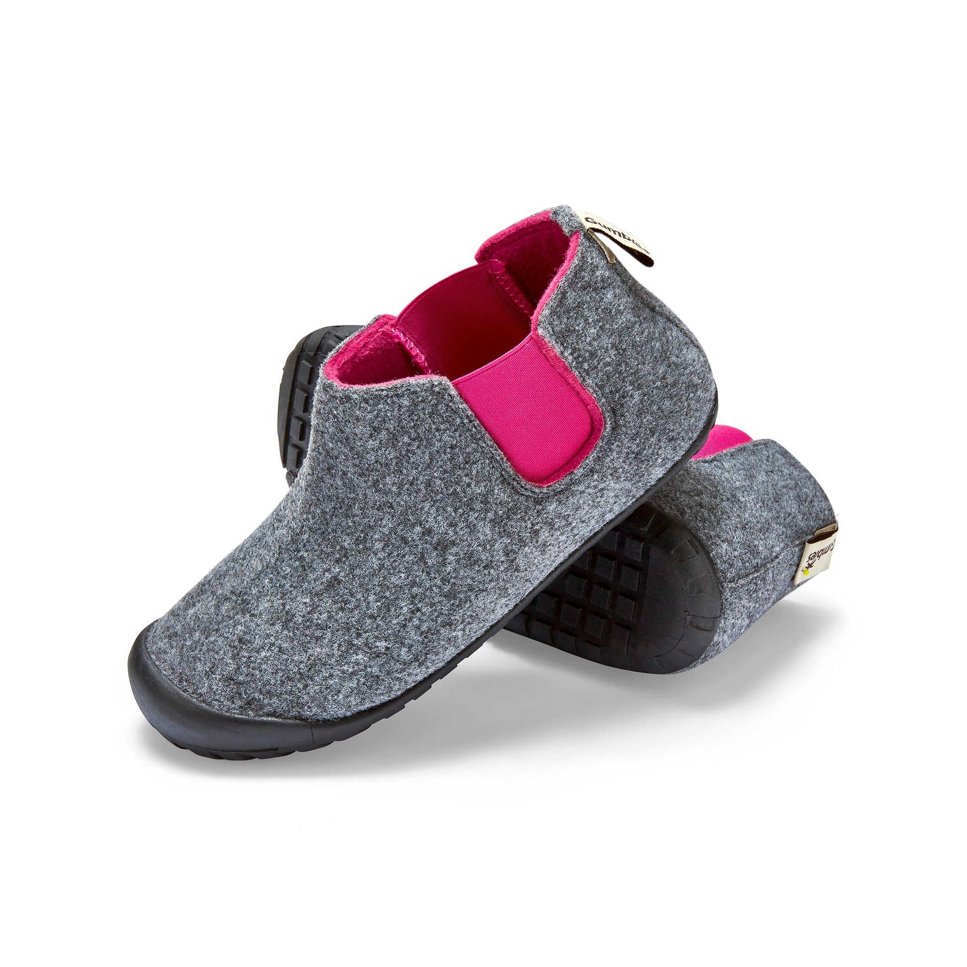 Brumby Women's Slipper Boot in Grey and Pink